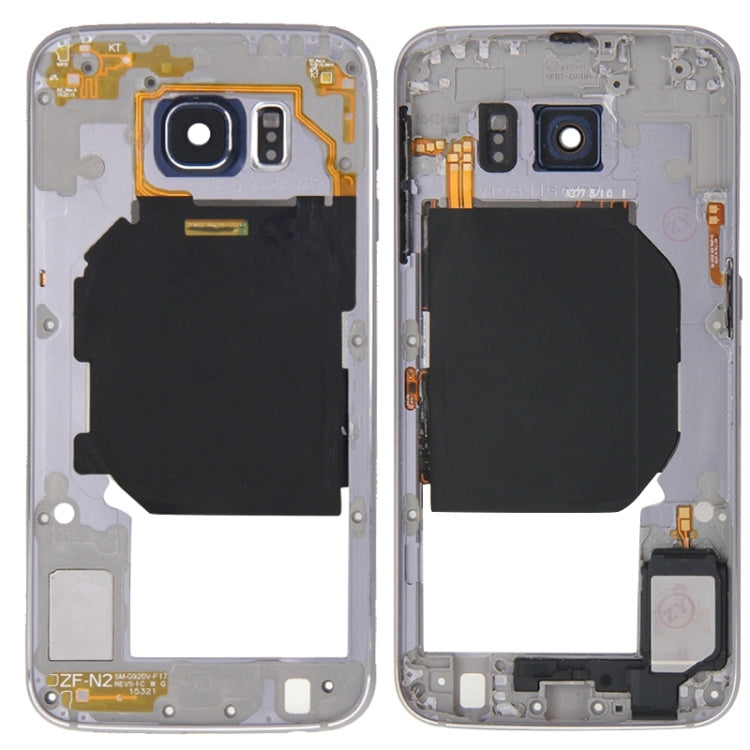 For Galaxy S6 / G920F Back Plate Housing Camera Lens Panel  with Side Keys and Speaker Ringer Buzzer