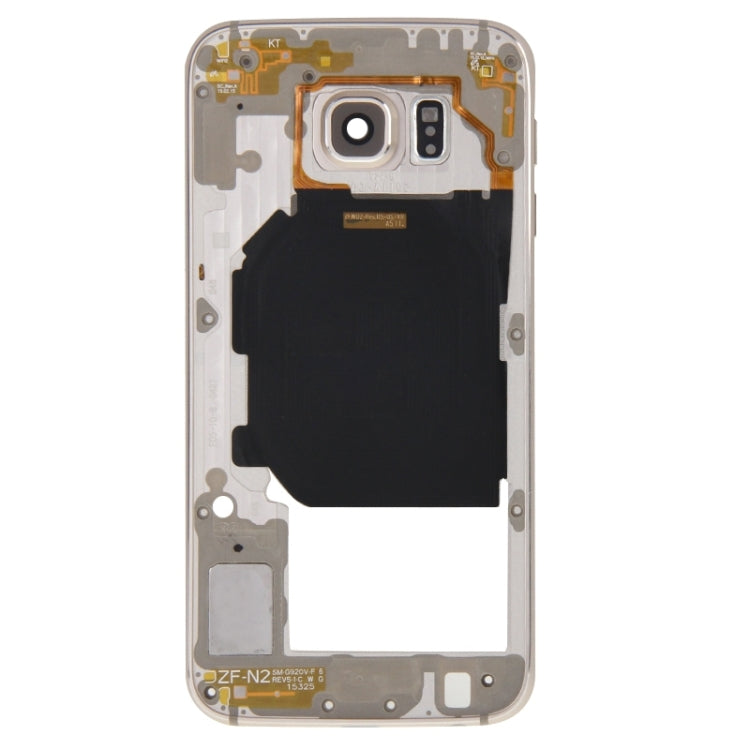 For Galaxy S6 / G920F Back Plate Housing Camera Lens Panel  with Side Keys and Speaker Ringer Buzzer