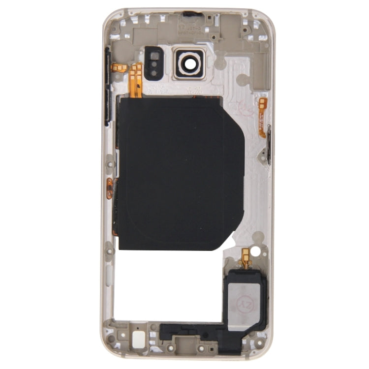 For Galaxy S6 / G920F Back Plate Housing Camera Lens Panel  with Side Keys and Speaker Ringer Buzzer