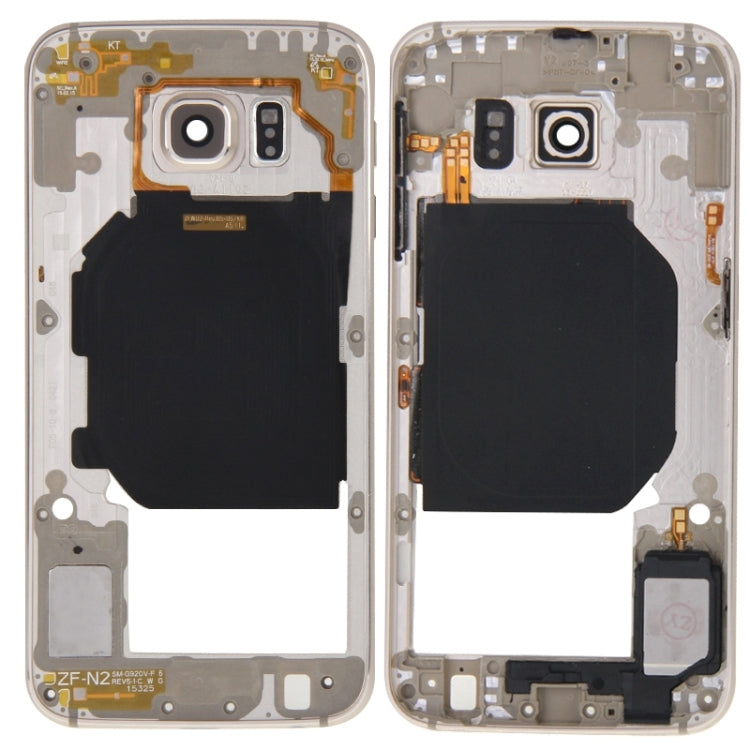 For Galaxy S6 / G920F Back Plate Housing Camera Lens Panel  with Side Keys and Speaker Ringer Buzzer