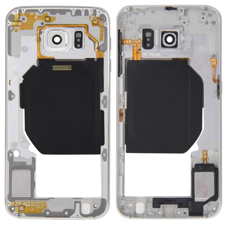 For Galaxy S6 / G920F Back Plate Housing Camera Lens Panel  with Side Keys and Speaker Ringer Buzzer