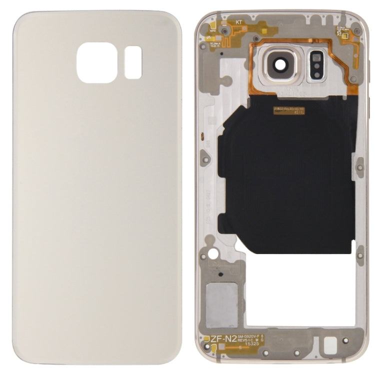 For Galaxy S6 / G920F Full Housing Cover (Back Plate Housing Camera Lens Panel + Battery Back Cover )