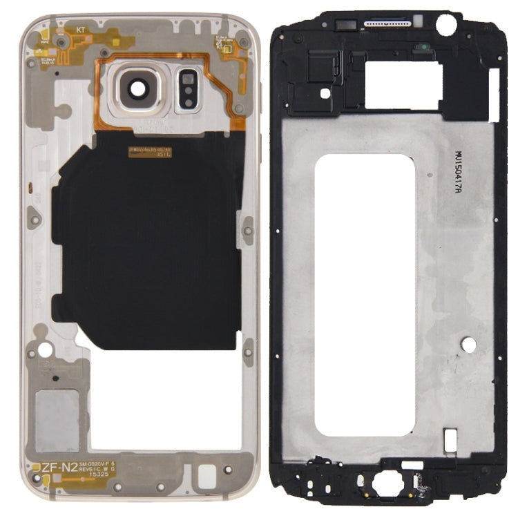 For Galaxy S6 / G920F Full Housing Cover (Front Housing LCD Frame Bezel Plate + Back Plate Housing Camera Lens Panel )