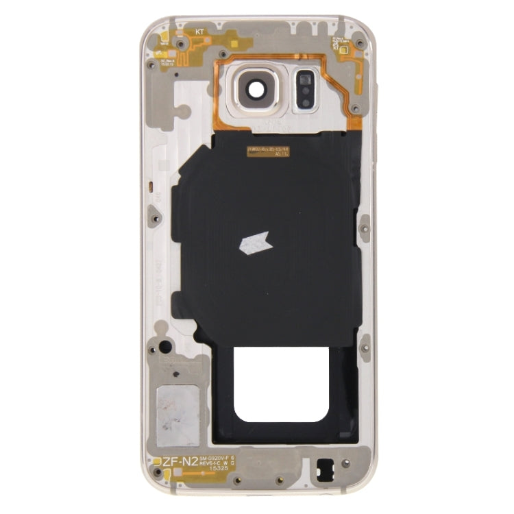 For Galaxy S6 / G920F Full Housing Cover (Front Housing LCD Frame Bezel Plate + Back Plate Housing Camera Lens Panel )