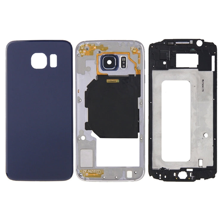 For Galaxy S6 / G920F Full Housing Cover (Front Housing LCD Frame Bezel Plate + Back Plate Housing Camera Lens Panel + Battery Back Cover )