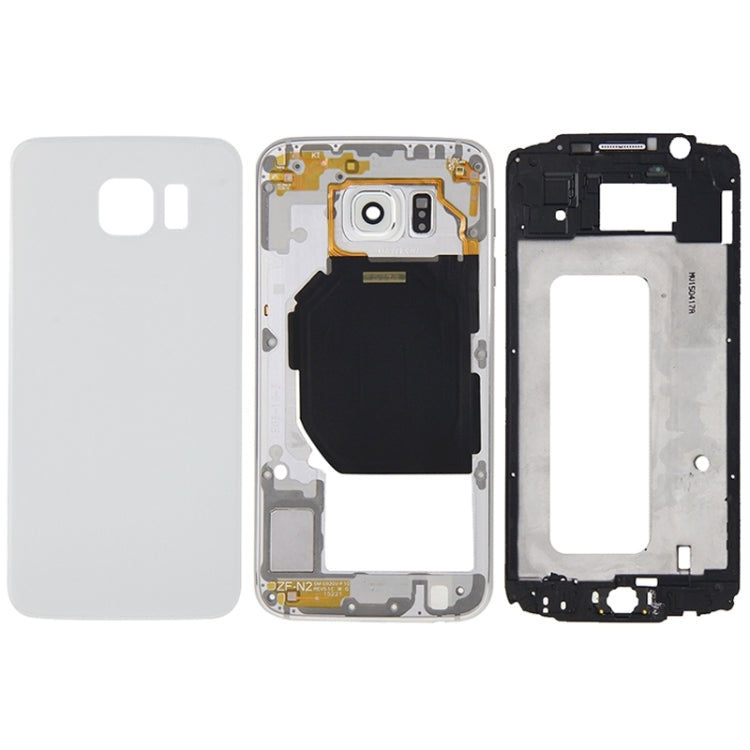 For Galaxy S6 / G920F Full Housing Cover (Front Housing LCD Frame Bezel Plate + Back Plate Housing Camera Lens Panel + Battery Back Cover )