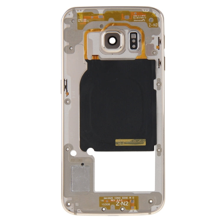 For Galaxy S6 Edge / G925 Back Plate Housing Camera Lens Panel