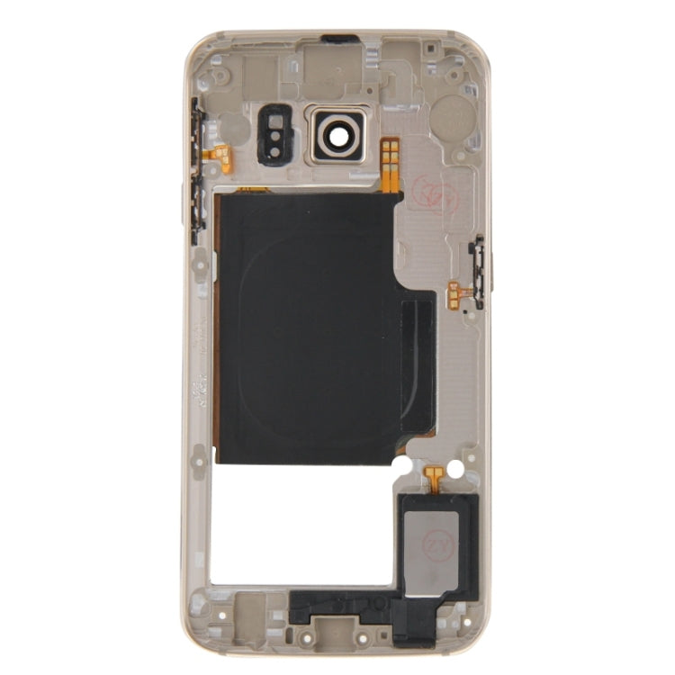 For Galaxy S6 Edge / G925 Back Plate Housing Camera Lens Panel