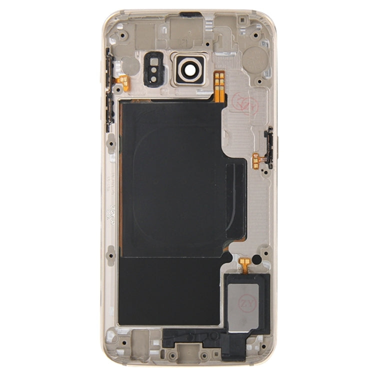 For Galaxy S6 Edge / G925 Full Housing Cover (Back Plate Housing Camera Lens Panel + Battery Back Cover )