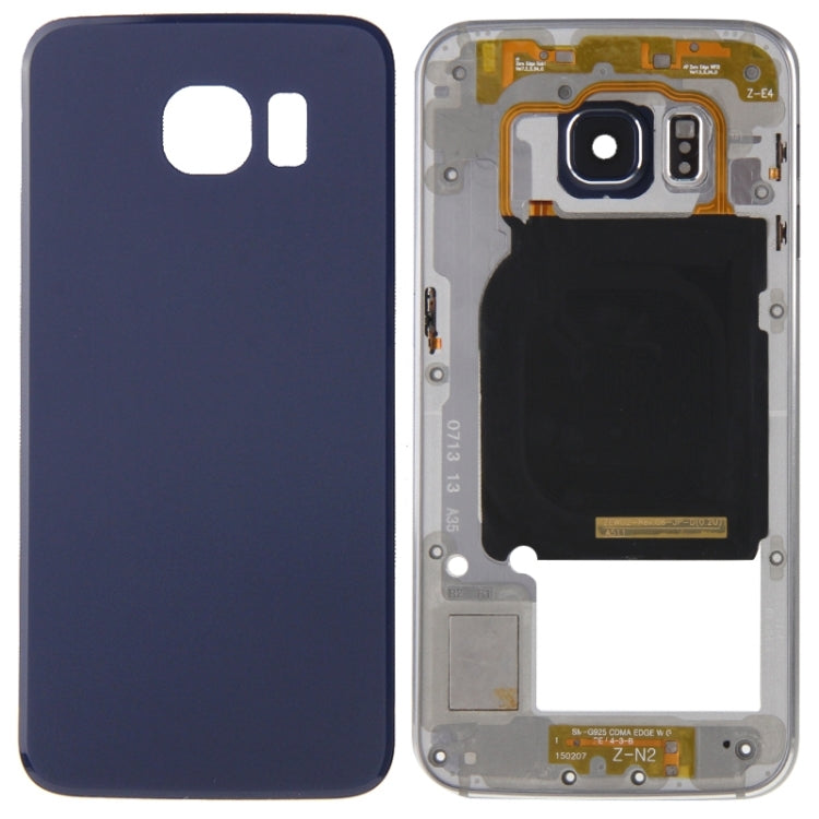 For Galaxy S6 Edge / G925 Full Housing Cover (Back Plate Housing Camera Lens Panel + Battery Back Cover )