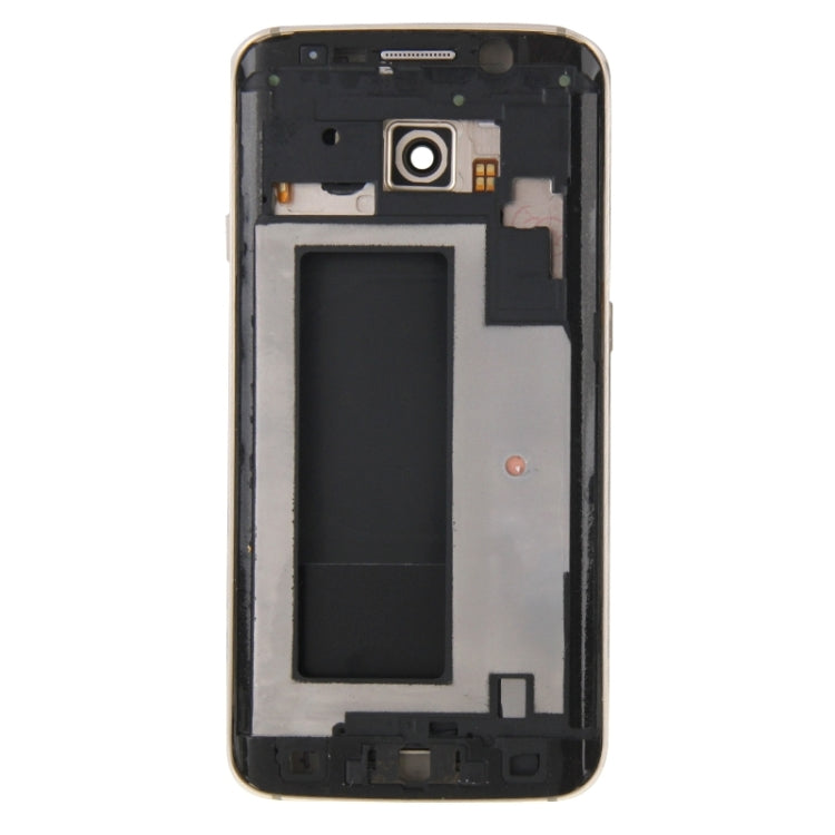 For Galaxy S6 Edge / G925 Full Housing Cover (Front Housing LCD Frame Bezel Plate + Back Plate Housing Camera Lens Panel + Battery Back Cover )