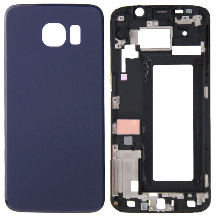 For Galaxy S6 Edge / G925 Full Housing Cover (Front Housing LCD Frame Bezel Plate + Battery Back Cover )