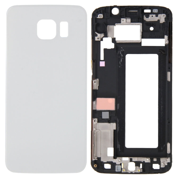 For Galaxy S6 Edge / G925 Full Housing Cover (Front Housing LCD Frame Bezel Plate + Battery Back Cover )