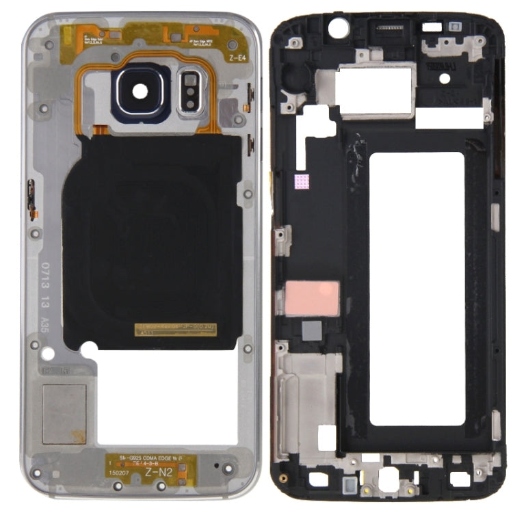 For Galaxy S6 Edge / G925 Full Housing Cover (Front Housing LCD Frame Bezel Plate + Back Plate Housing Camera Lens Panel )