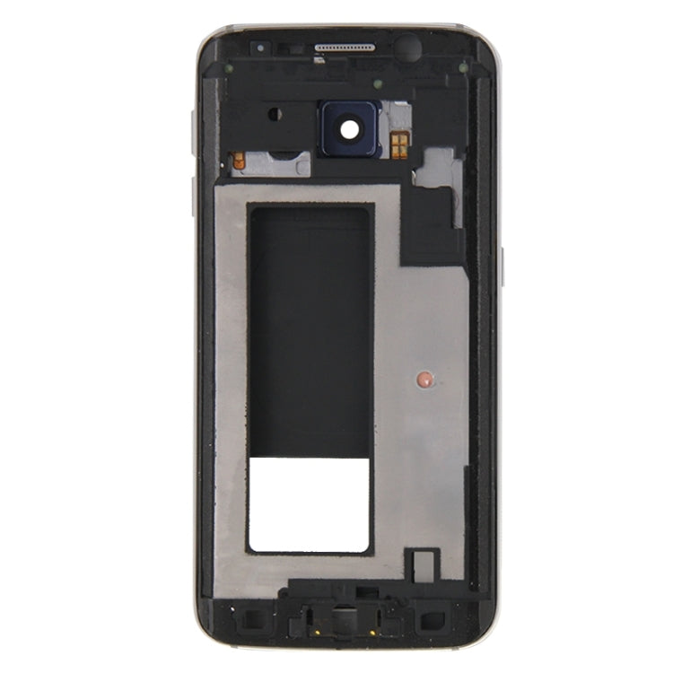 For Galaxy S6 Edge / G925 Full Housing Cover (Front Housing LCD Frame Bezel Plate + Back Plate Housing Camera Lens Panel )