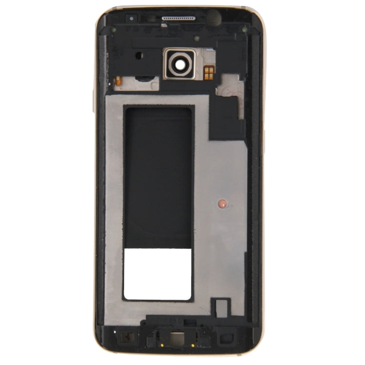 For Galaxy S6 Edge / G925 Full Housing Cover (Front Housing LCD Frame Bezel Plate + Back Plate Housing Camera Lens Panel )