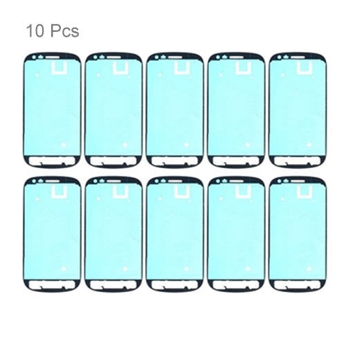 For Galaxy SIII mini / i8190 10pcs Front Housing Panel Adhesive Sticker