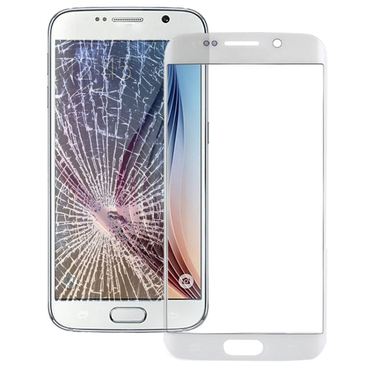 For Galaxy S6 edge / G925 Original Front Screen Outer Glass Lens (White)