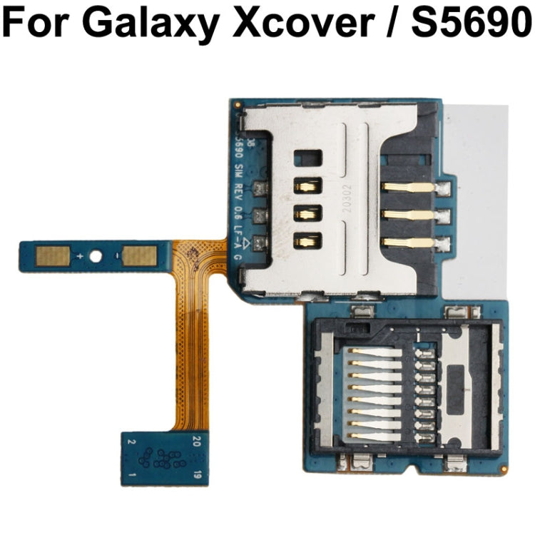 For Galaxy Xcover / S5690 Original SIM Card Socket Flex Cable