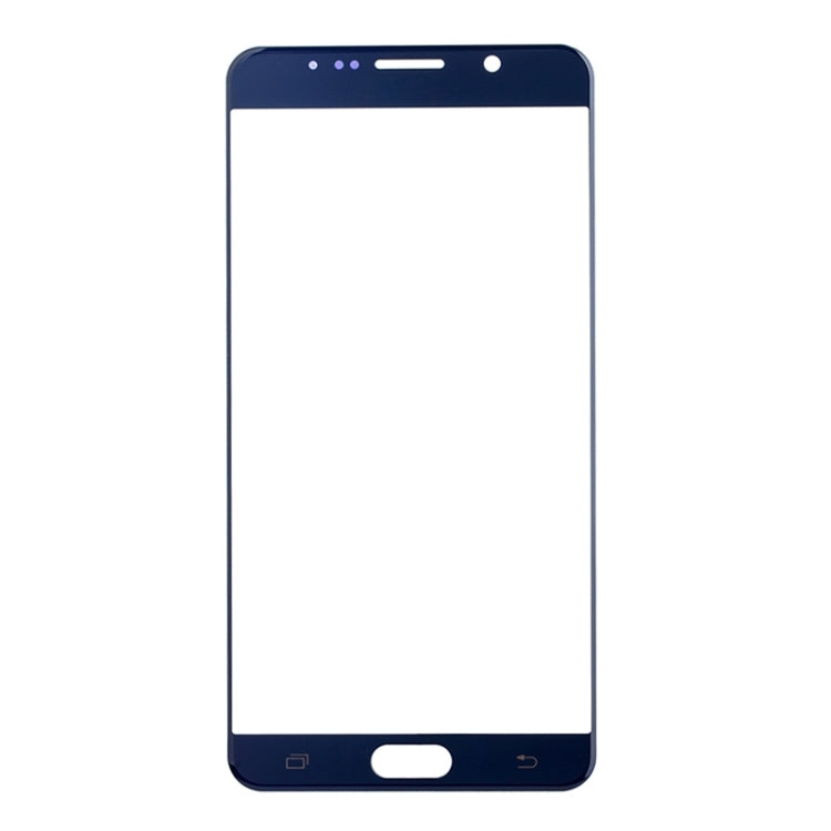 For Galaxy Note 5  Front Screen Outer Glass Lens (Dark Blue)