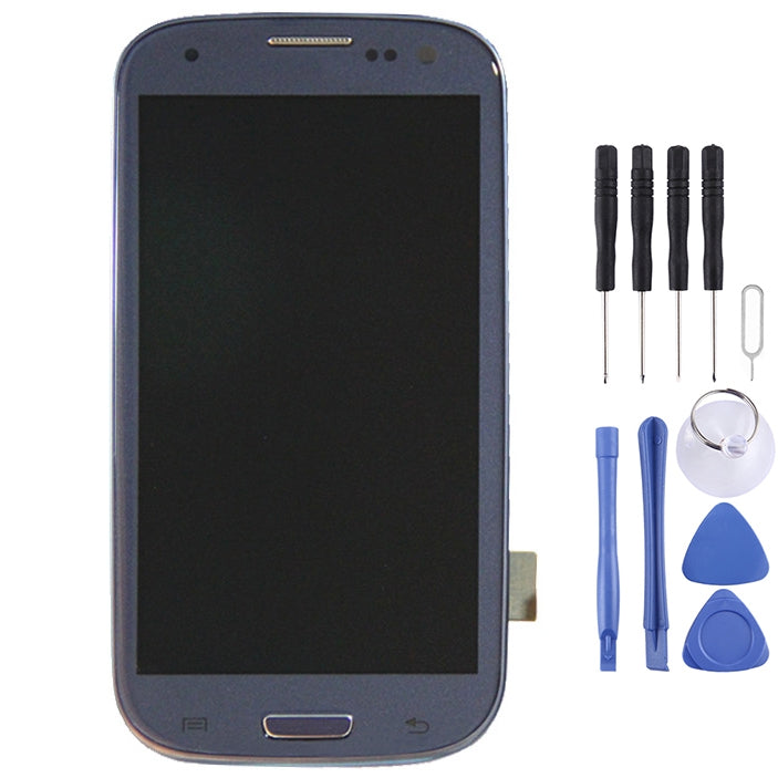 Original LCD Display + Touch Panel with Frame for Galaxy SIII LTE / i9305