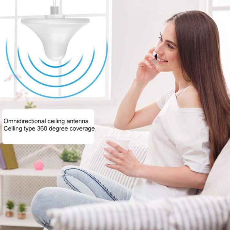 800~960/1710~2500MHZ 5dBi Ceiling Mount Omni Antenna (N Female Connector)(White)