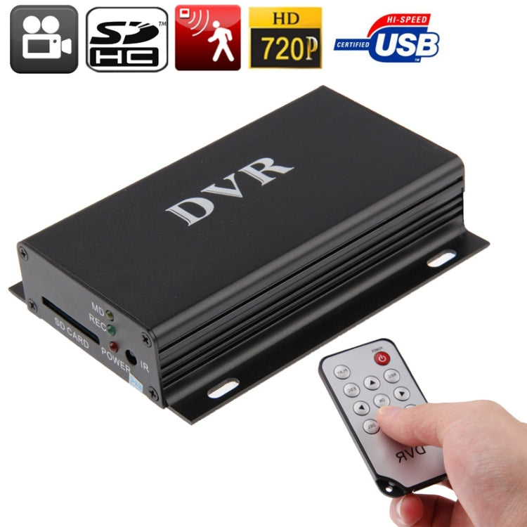 Mini DVR Digital Video Recorder for CCTV System with Remote Controller, Support SD Card up to 32GB (JBA-S028)(Black)