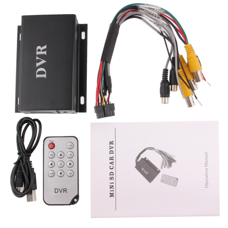 Mini DVR Digital Video Recorder for CCTV System with Remote Controller, Support SD Card up to 32GB (JBA-S028)(Black)