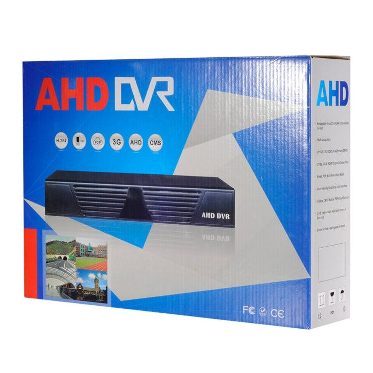 DN9904 AHD DVR Video Compression H.264 Full HD Video Input 4CH Resolution 720P Network P2P