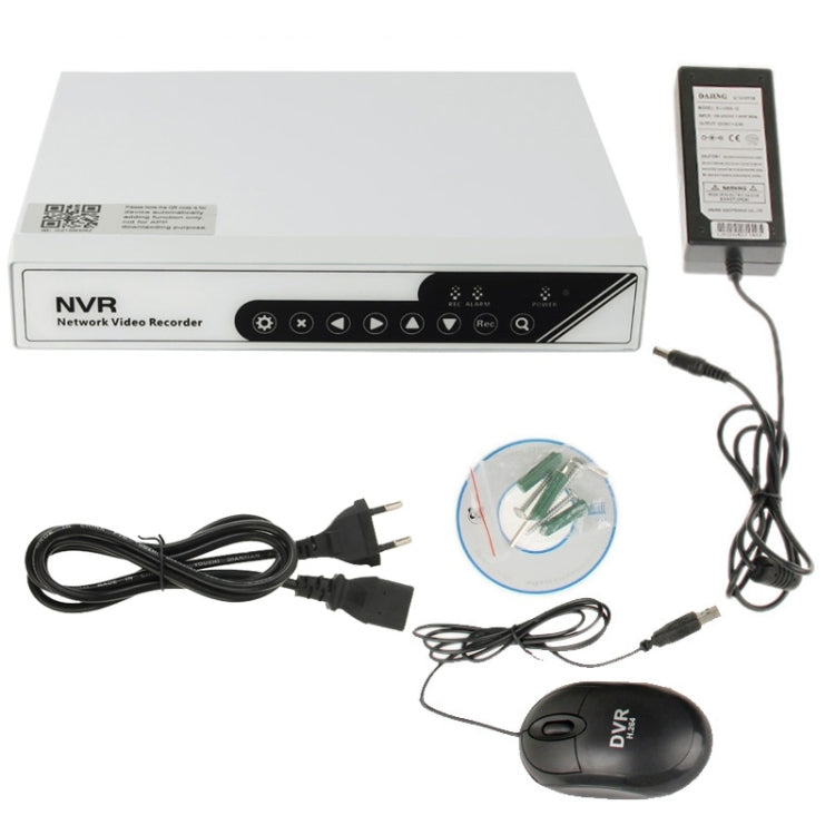 szsinocam 4CH 960P RJ45 NVR HDD Digital Video Recorder with 4 x 1 / 3 inch 1.3 Megapixel CMOS Sensor IR Cameras, Supports VGA & HDMI Output / 3G / WiFi(White)