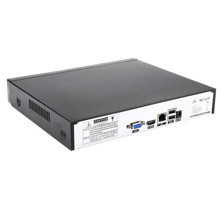 N8/1U-M 8CH H.264 DVR Network HDD Digital Video Recorder, Support VGA / RJ45 NET / USB 2.0(Black)