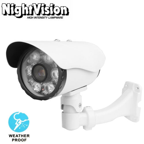1 / 3 inch Sony 700TVL 8mm Fixed Lens Array LED & Waterproof Color CCD Video Camera with Bracket, Support OSD Control, IR Distance: 80m