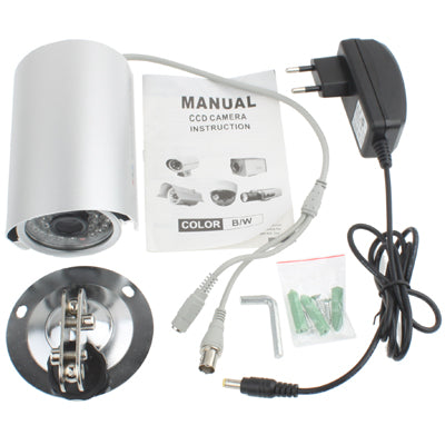 36 LED IR Digital CCD Video Camera(Silver)