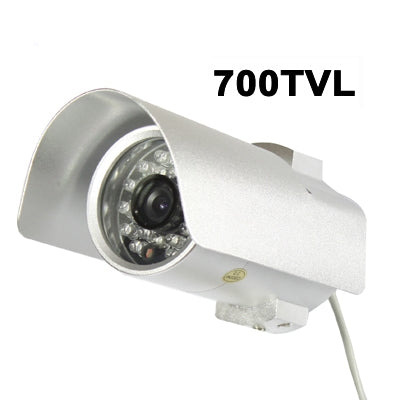 1/4 SONY Color 700TVL CCD Waterproof Camera, IR distance: 30M(Silver)