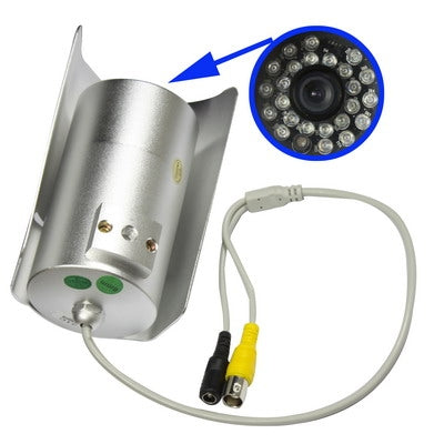 1/4 SONY Color 700TVL CCD Waterproof Camera, IR distance: 30M(Silver)