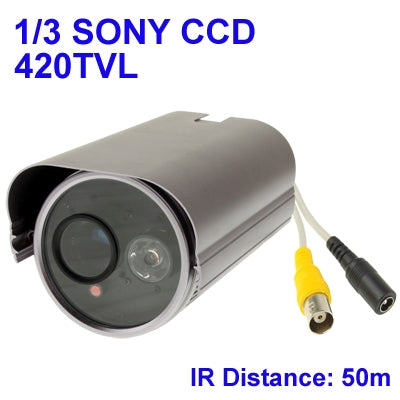 1 / 3 SONY 420TVL Digital Color Video CCTV Waterproof Camera, IR Distance: 50m