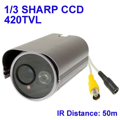 1 / 3 SHARP 420TVL Digital Color Video CCTV Waterproof Camera, IR Distance: 50m