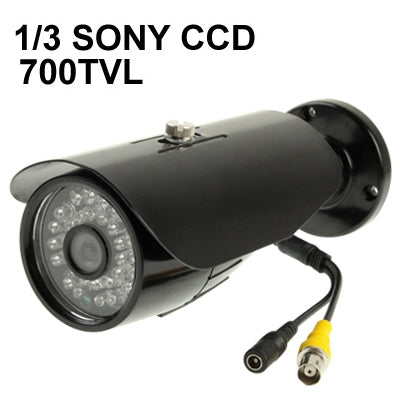 1 / 3 SONY 700TVL Digital Color Video CCTV Waterproof Camera, IR Distance: 30m (Black)