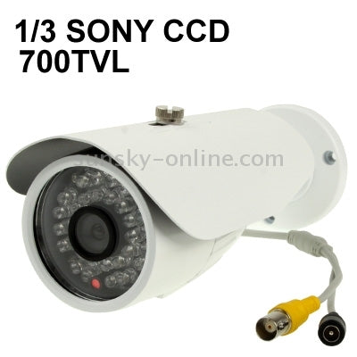 1 / 3 SONY 700TVL Digital Color Video CCTV Waterproof Camera, IR Distance: 30m (White)