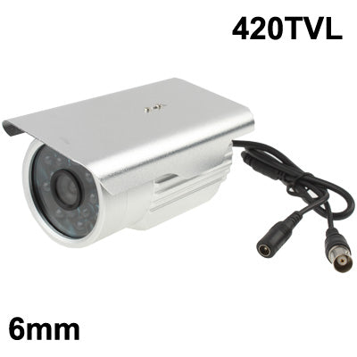 1/3 SHARP Color 420TVL CCD Waterproof Camera, IR Distance: 20m, View Angle