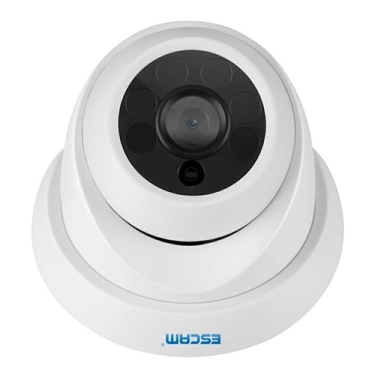 ESCAM QH001 ONVIF H.265 1080P P2P IR Dome IP Camera with Smart Analysis Function, Support Night Vision and Motion Detection(White)