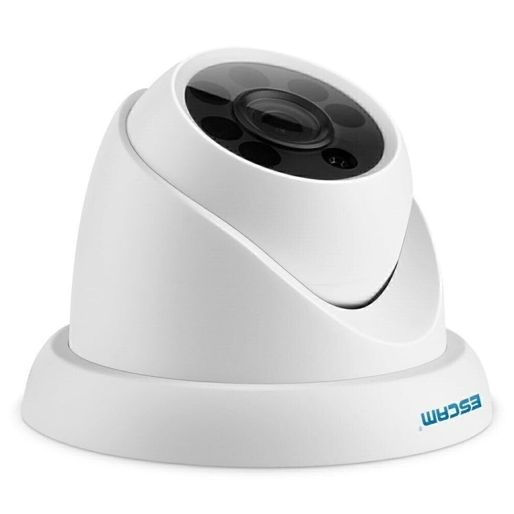 ESCAM QH001 ONVIF H.265 1080P P2P IR Dome IP Camera with Smart Analysis Function, Support Night Vision and Motion Detection(White)