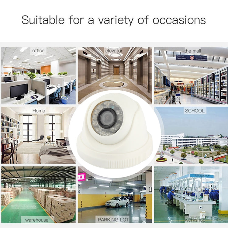 CMOS 420TVL 3.6mm Lens ABS Material Color Infrared Camera with 24 LED, IR Distance: 20m