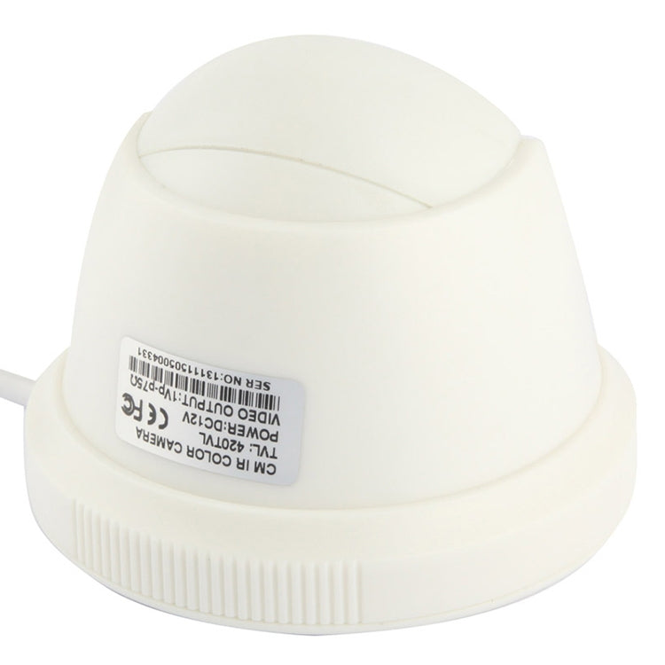 CMOS 420TVL 3.6mm Lens ABS Material Color Infrared Camera with 24 LED, IR Distance: 20m
