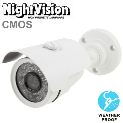 6mm Lens CMOS IR & Waterproof Color CCD Video Camera, IR Distance: 30m