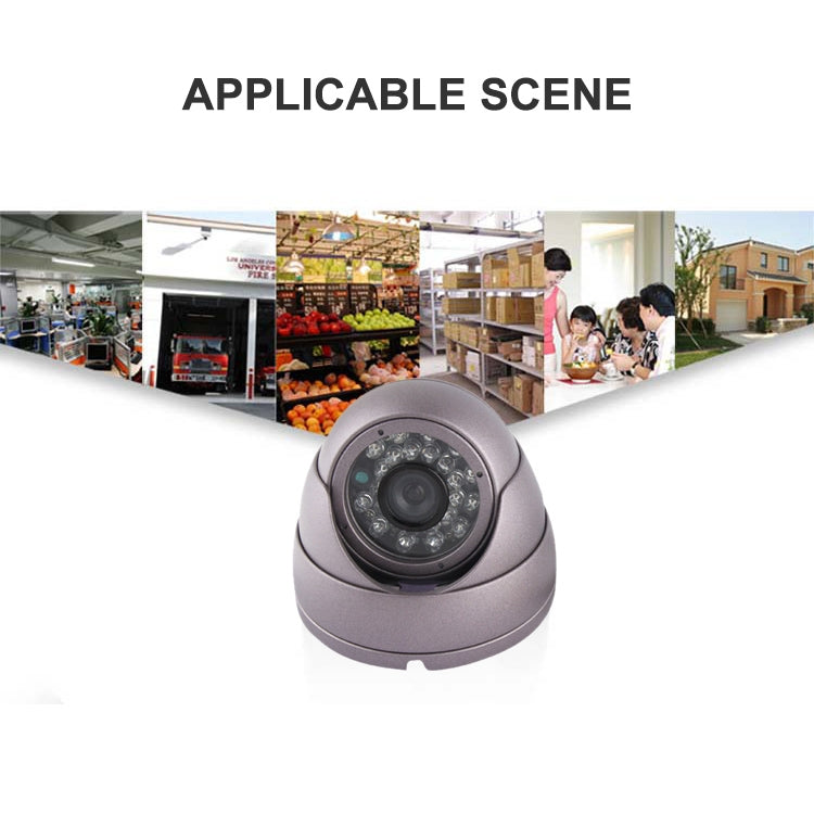 1/3 SONY CCD, 700TVL Color IR Dome CCD Camera, IR Distance: 18m