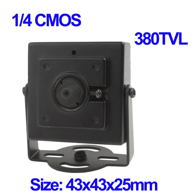 1/4 CMOS Color 380TVL Mini Camera, Mini Pin Hole Lens Camera