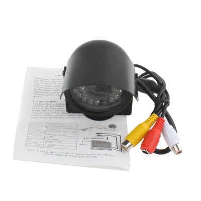 1/3 CMOS Color 380TVL 30 LED Mini Waterproof Camera(Black)