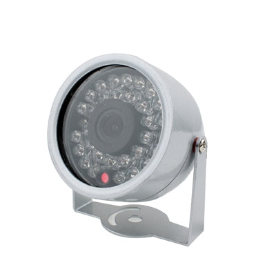 1/3 CMOS Color 380TVL 30 LED Mini Waterproof Camera(Silver)