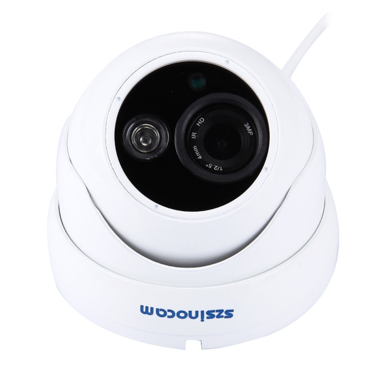 szsinocam 1/3 inch SONY 800TVL Lens IR & Waterproof Color Dome CCD Video Camera, IR Distance: 25m(White)